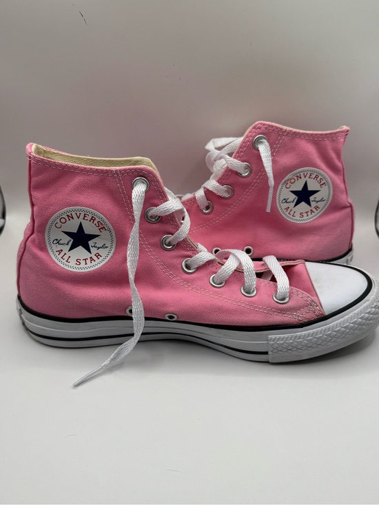 Converse Shoes - Converse Pink and White Classic High-Top Sneakers